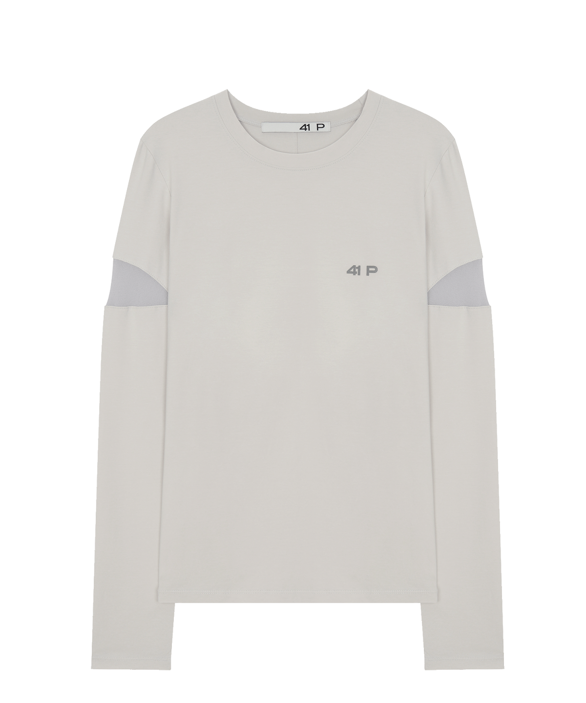 사일프레이(41PRAY) Pintuck Mesh Tee / Light Grey