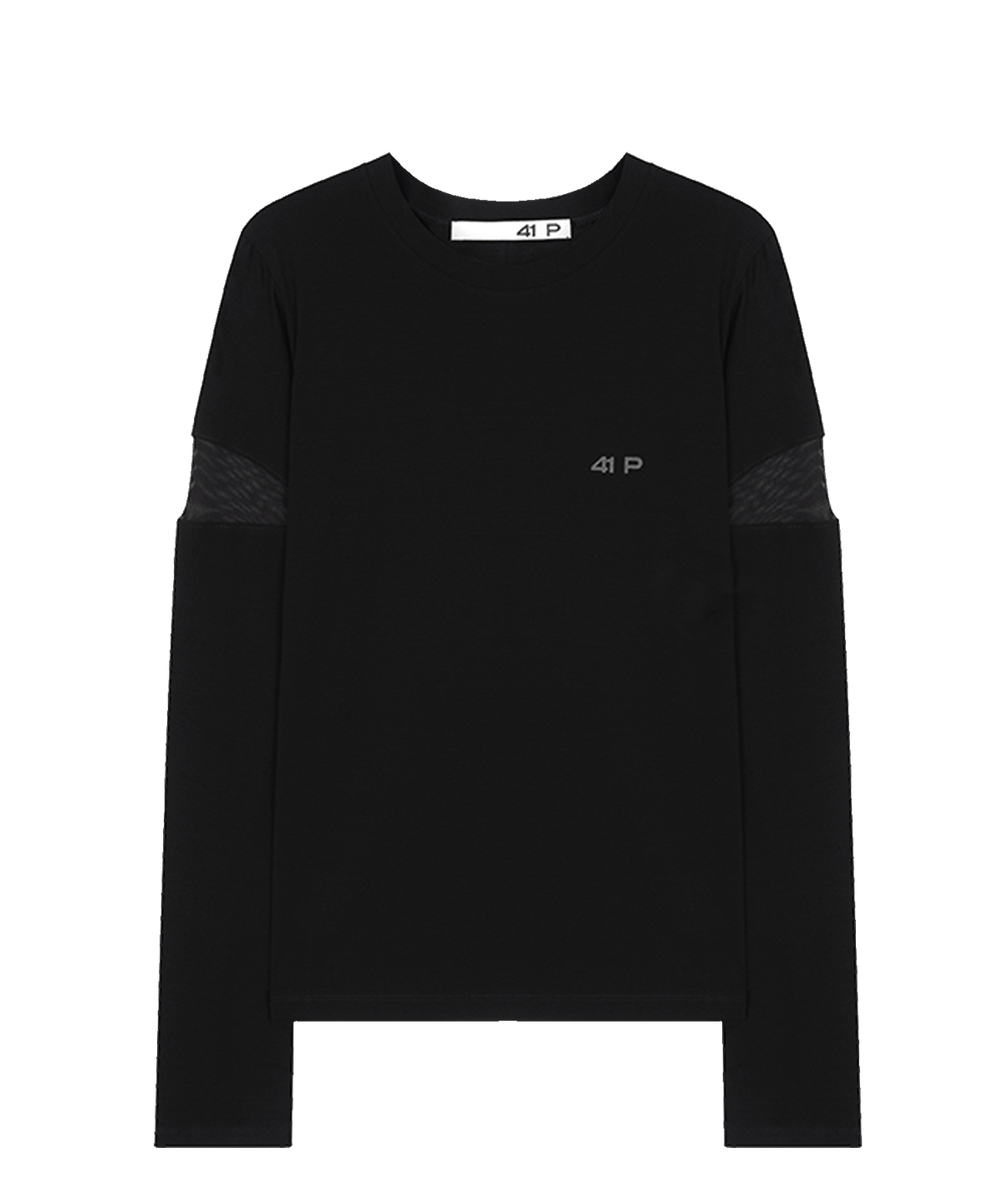 사일프레이(41PRAY) Pintuck Mesh Tee / Black