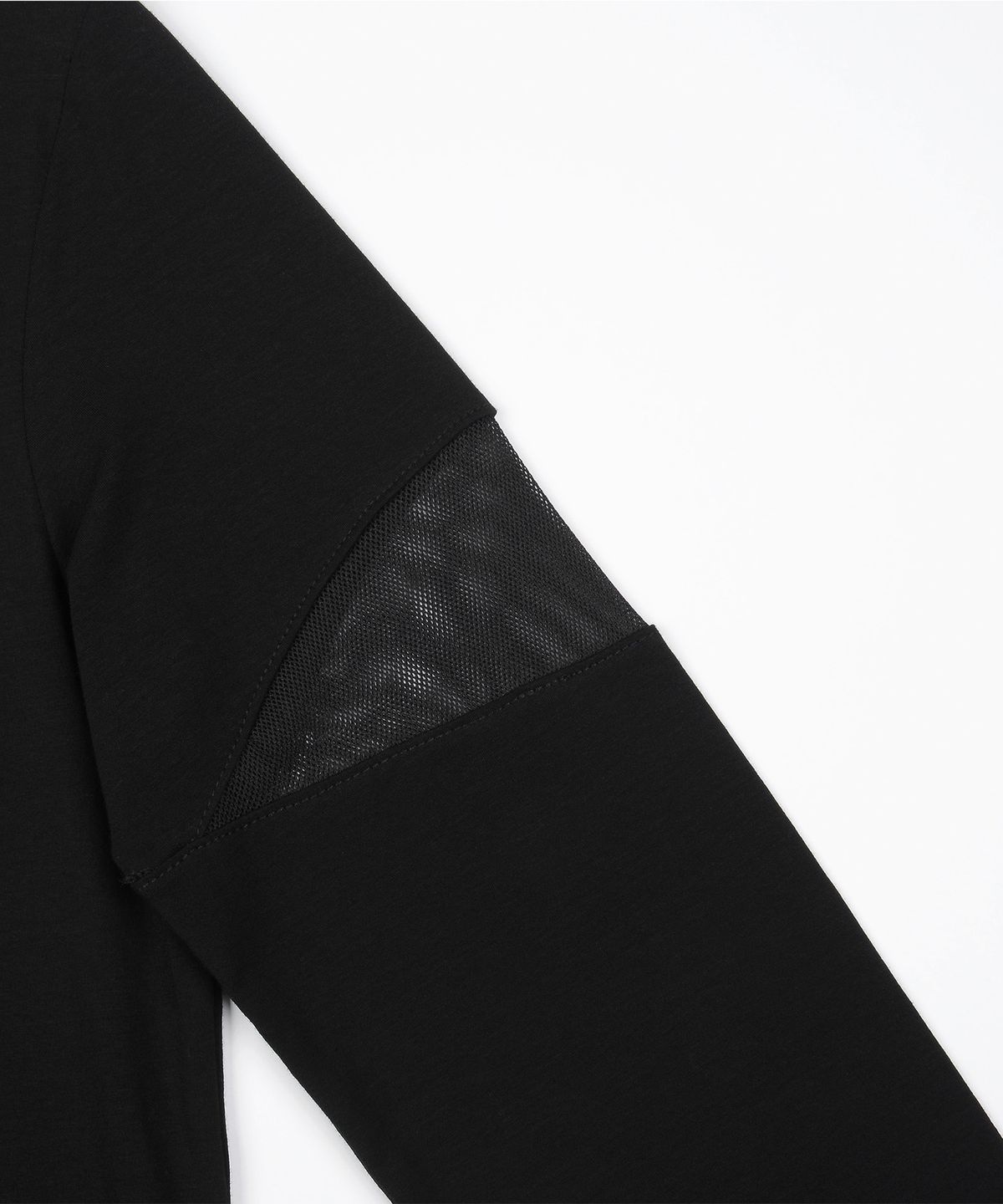 사일프레이(41PRAY) Pintuck Mesh Tee / Black