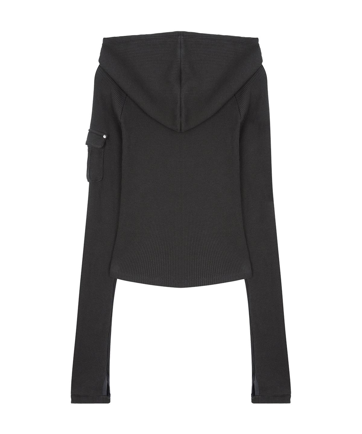 사일프레이(41PRAY) Waffle Half-Zip Hoodie / Charcoal