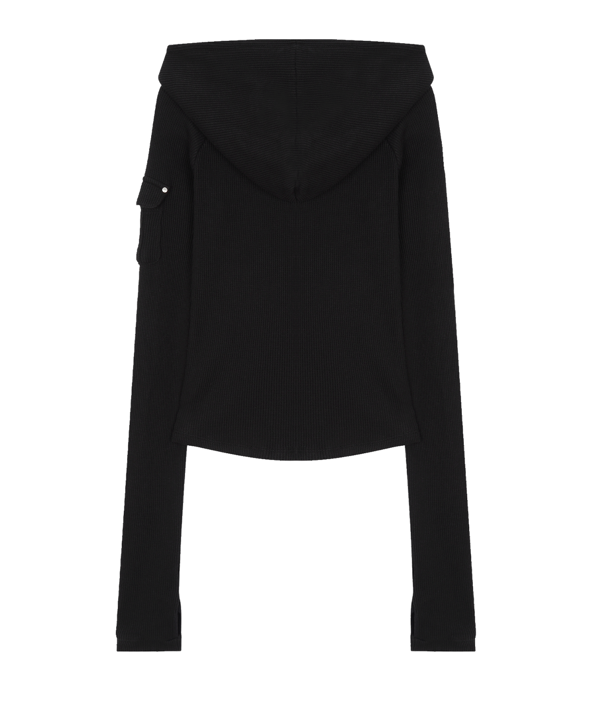사일프레이(41PRAY) Waffle Half-Zip Hoodie / Black