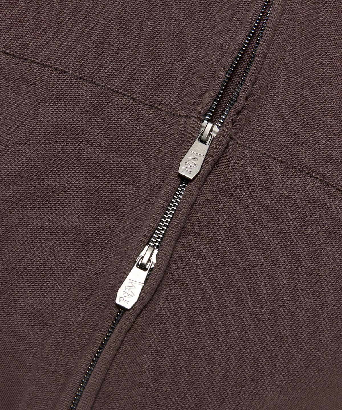 노매뉴얼(NOMANUAL) D.P HOODED ZIP-UP - WASHED PURPLE