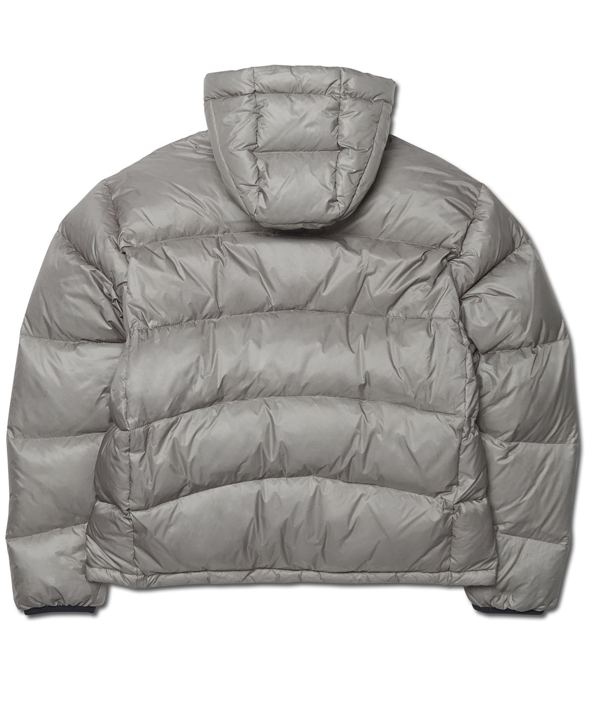 노매뉴얼(NOMANUAL) SLANT CROP HOODED DUCK DOWN - CHARCOAL