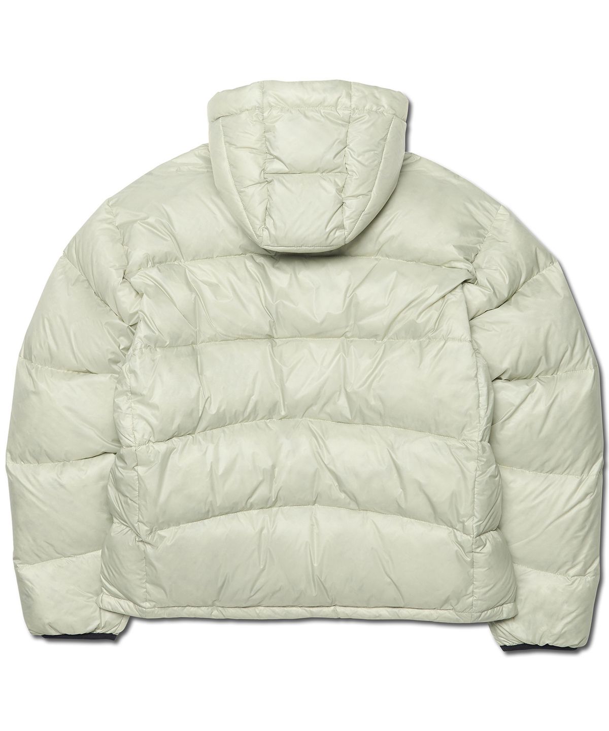 노매뉴얼(NOMANUAL) SLANT CROP HOODED DUCK DOWN - GRAY