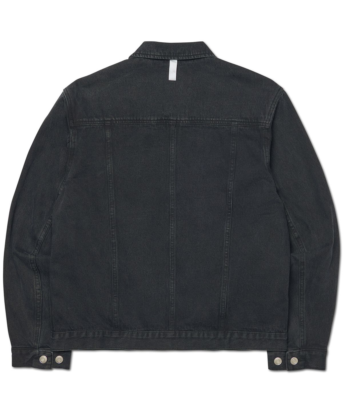 노매뉴얼(NOMANUAL) DENIM TRUCKER ZIP JACKET - WASHED BLACK