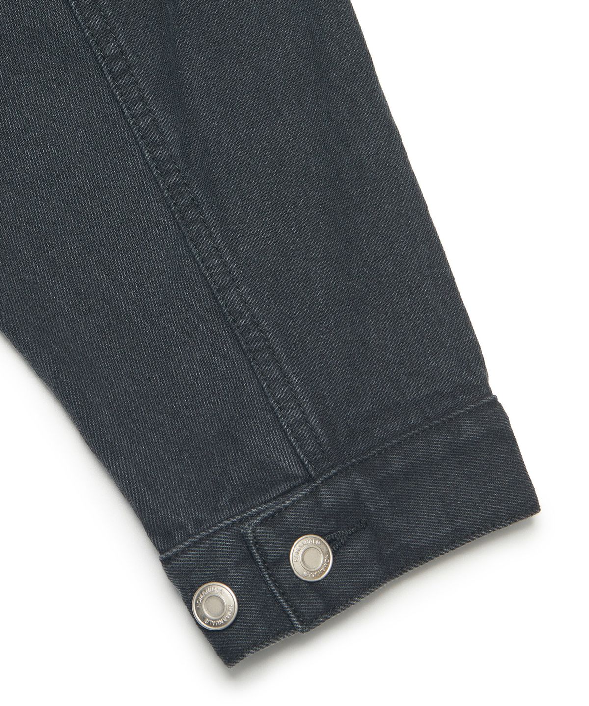 노매뉴얼(NOMANUAL) DENIM TRUCKER ZIP JACKET - WASHED BLACK