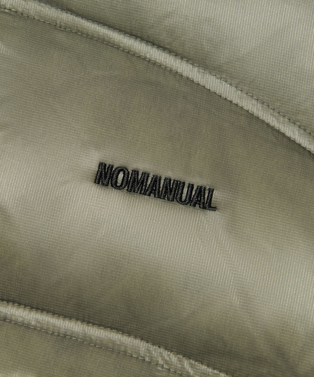 노매뉴얼(NOMANUAL) DUO LINE SHEER DUCK DOWN - OLIVE