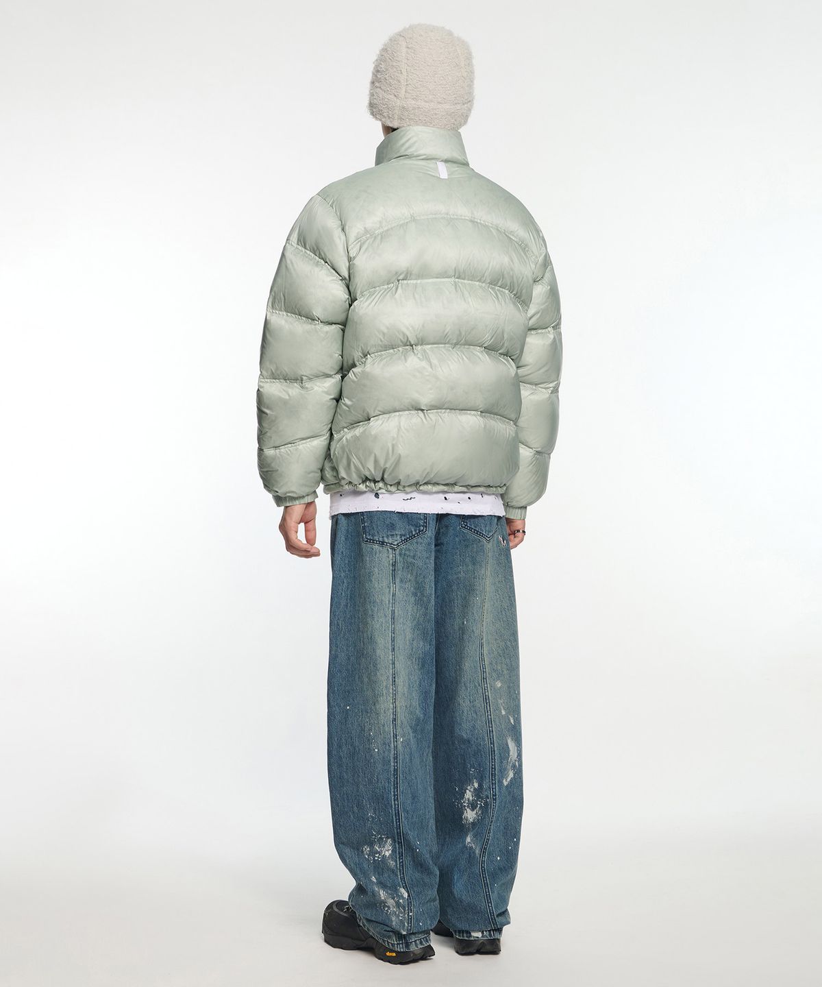 노매뉴얼(NOMANUAL) DUO LINE SHEER DUCK DOWN - GRAY