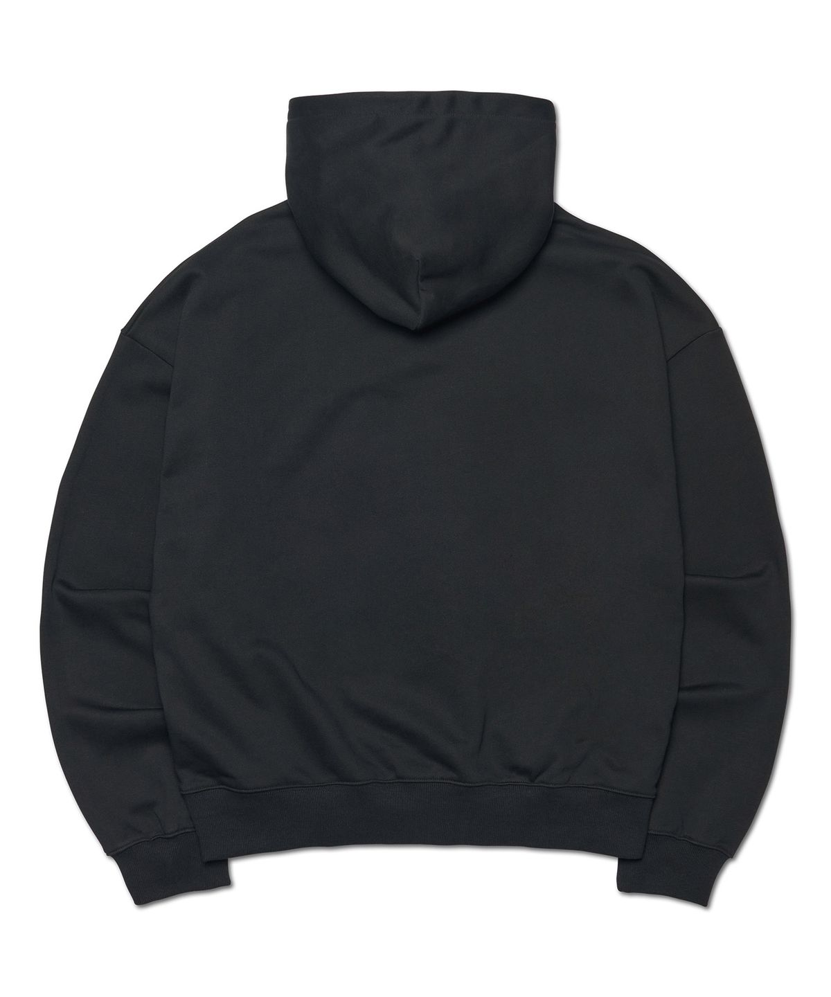 노매뉴얼(NOMANUAL) GOTHIC CHECK PATCH HOODED ZIP-UP - BLACK