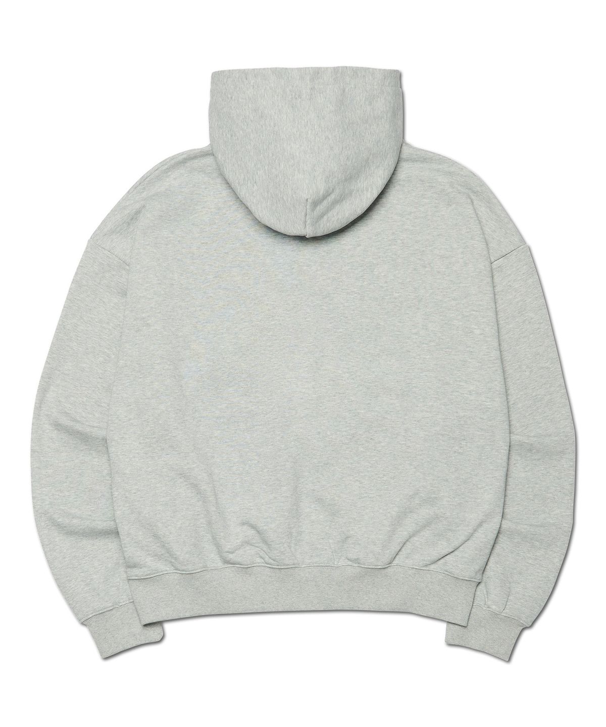 노매뉴얼(NOMANUAL) GOTHIC CHECK PATCH HOODED ZIP-UP - MELANGE