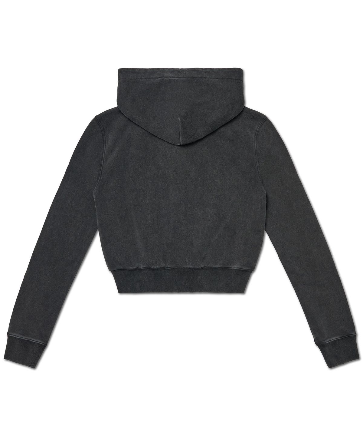 노매뉴얼(NOMANUAL) APPLIQUE HOODED ZIP-UP - WASHED BLACK