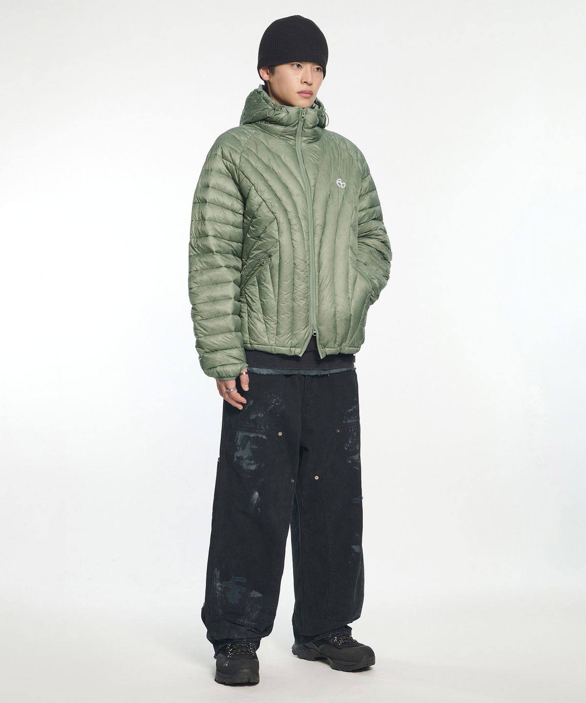 노매뉴얼(NOMANUAL) NUBES SHEER LIGHT DUCK DOWN - KHAKI
