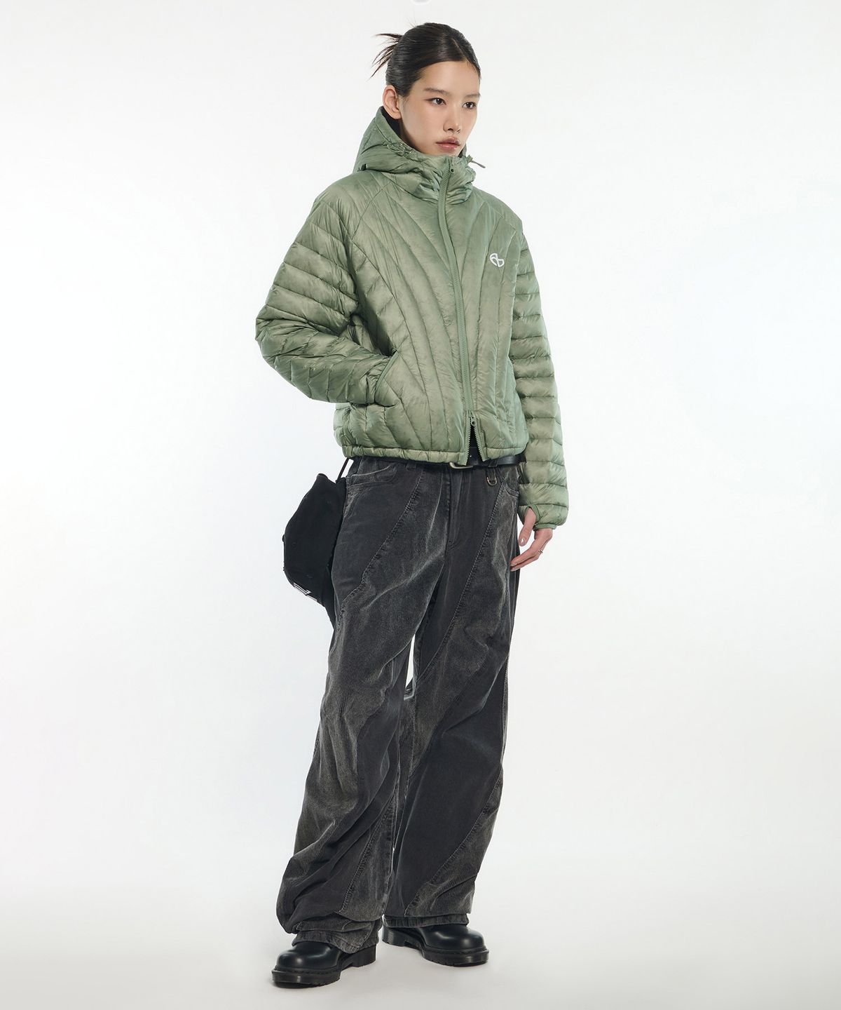 노매뉴얼(NOMANUAL) NUBES SHEER LIGHT DUCK DOWN - KHAKI
