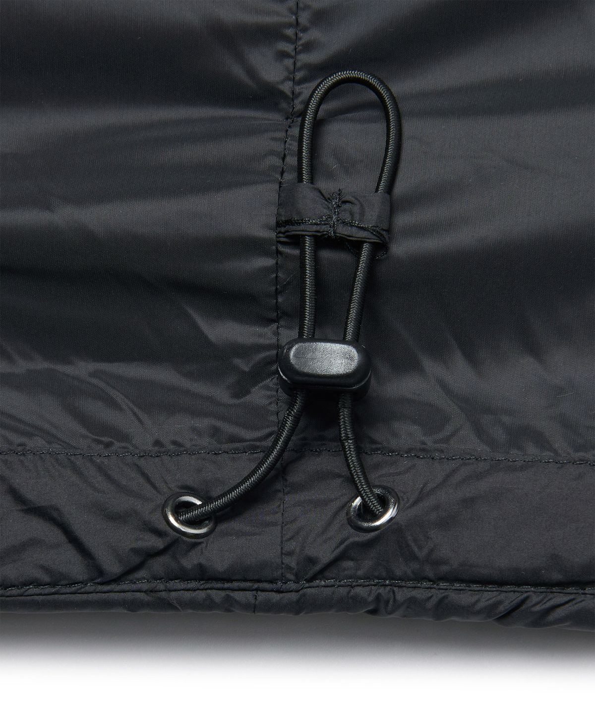 노매뉴얼(NOMANUAL) FUR HOODED LIGHT DUCK DOWN - BLACK