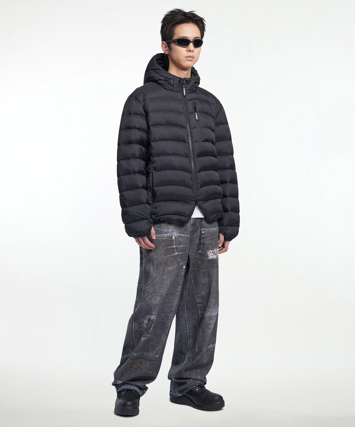 노매뉴얼(NOMANUAL) CREST LIGHT DUCK DOWN 261 - BLACK