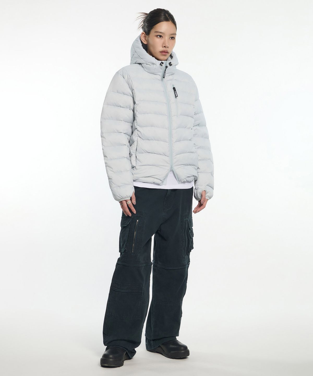 노매뉴얼(NOMANUAL) CREST LIGHT DUCK DOWN 261 - GRAY