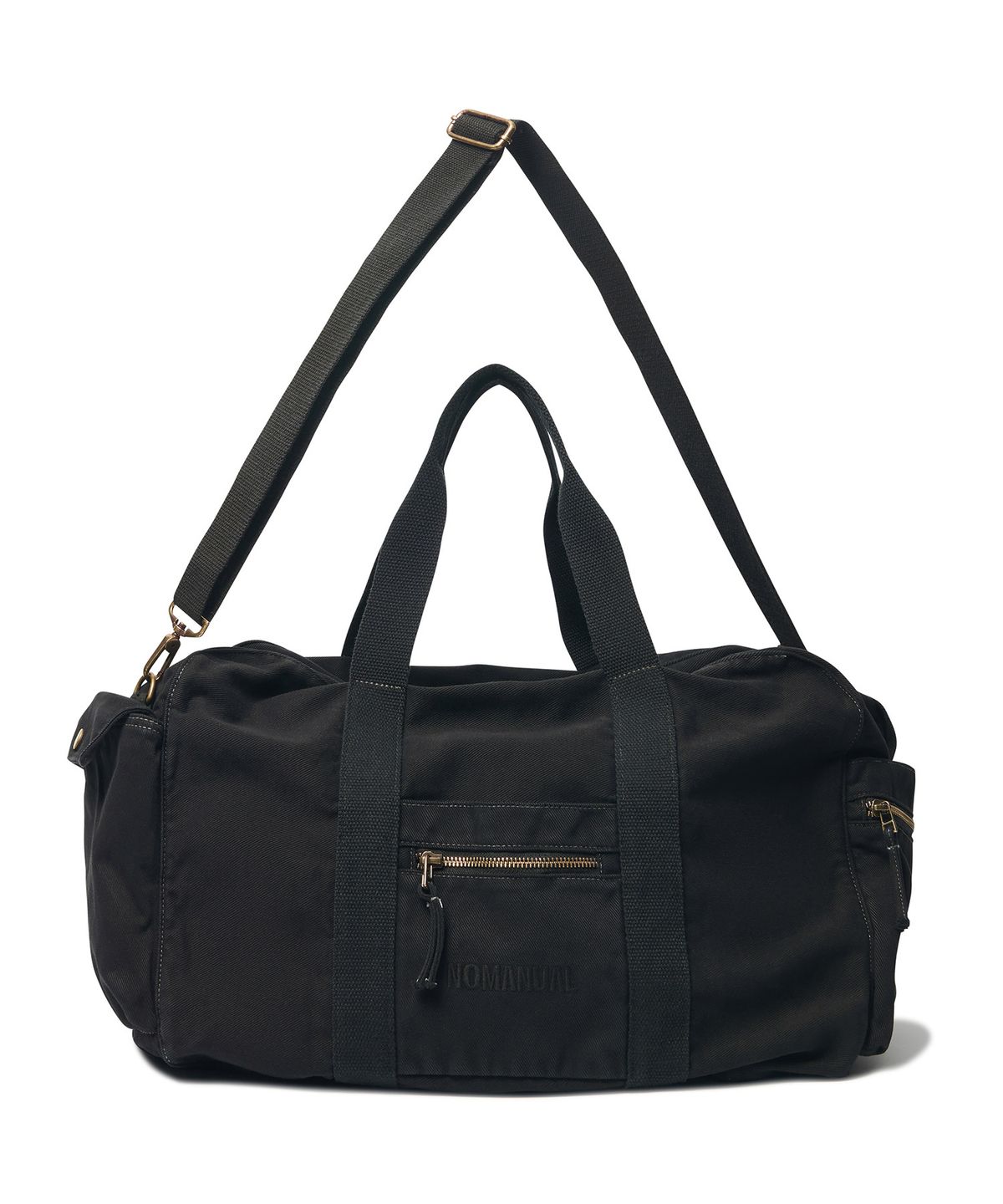 노매뉴얼(NOMANUAL) DYED BOSTON DUFFEL BAG - DYED BLACK