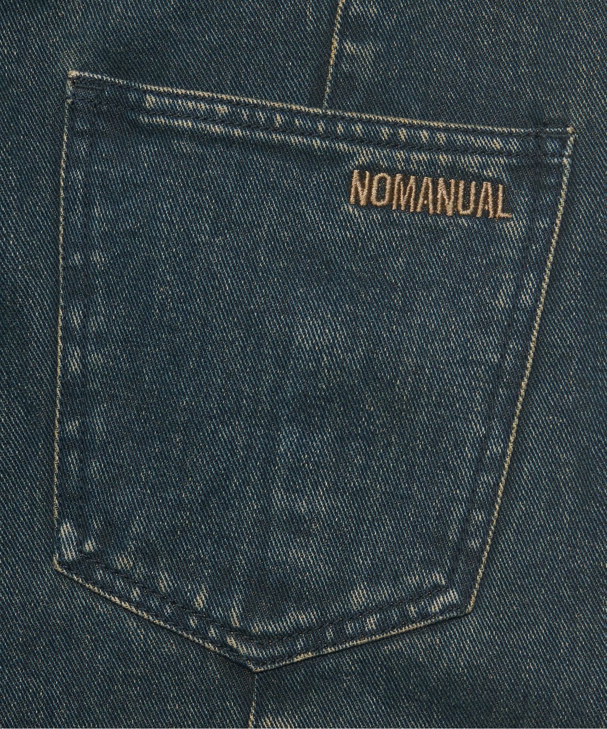 노매뉴얼(NOMANUAL) C.L FLARE DENIM PANTS - WASHED BLUE
