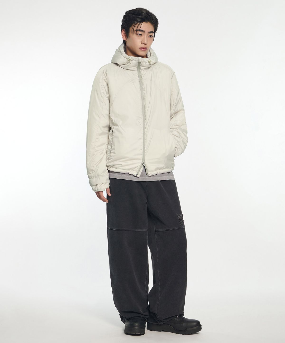 노매뉴얼(NOMANUAL) LIGHT THERMAL JACKET - IVORY