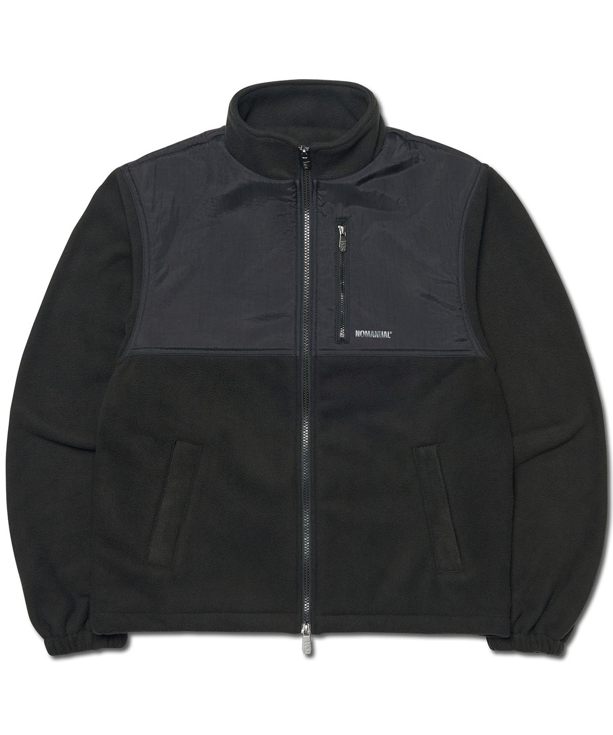 노매뉴얼(NOMANUAL) C.B FLEECE JACKET - BLACK