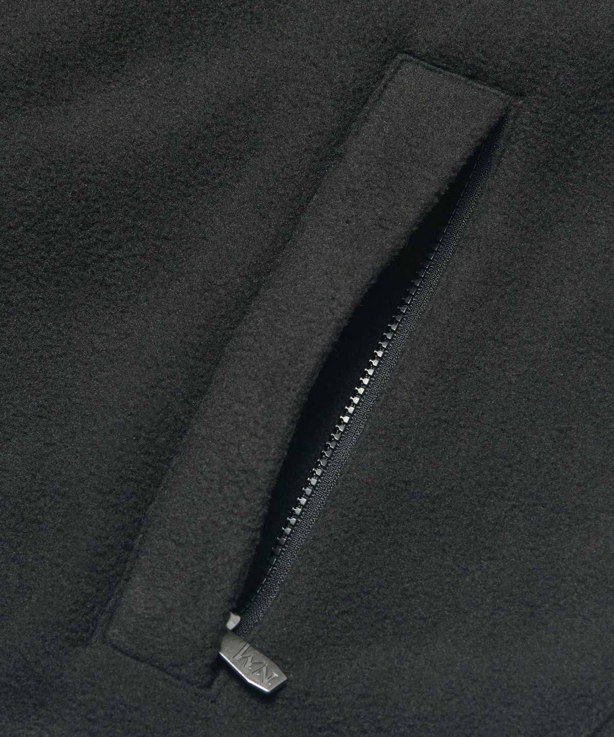노매뉴얼(NOMANUAL) C.B FLEECE JACKET - BLACK