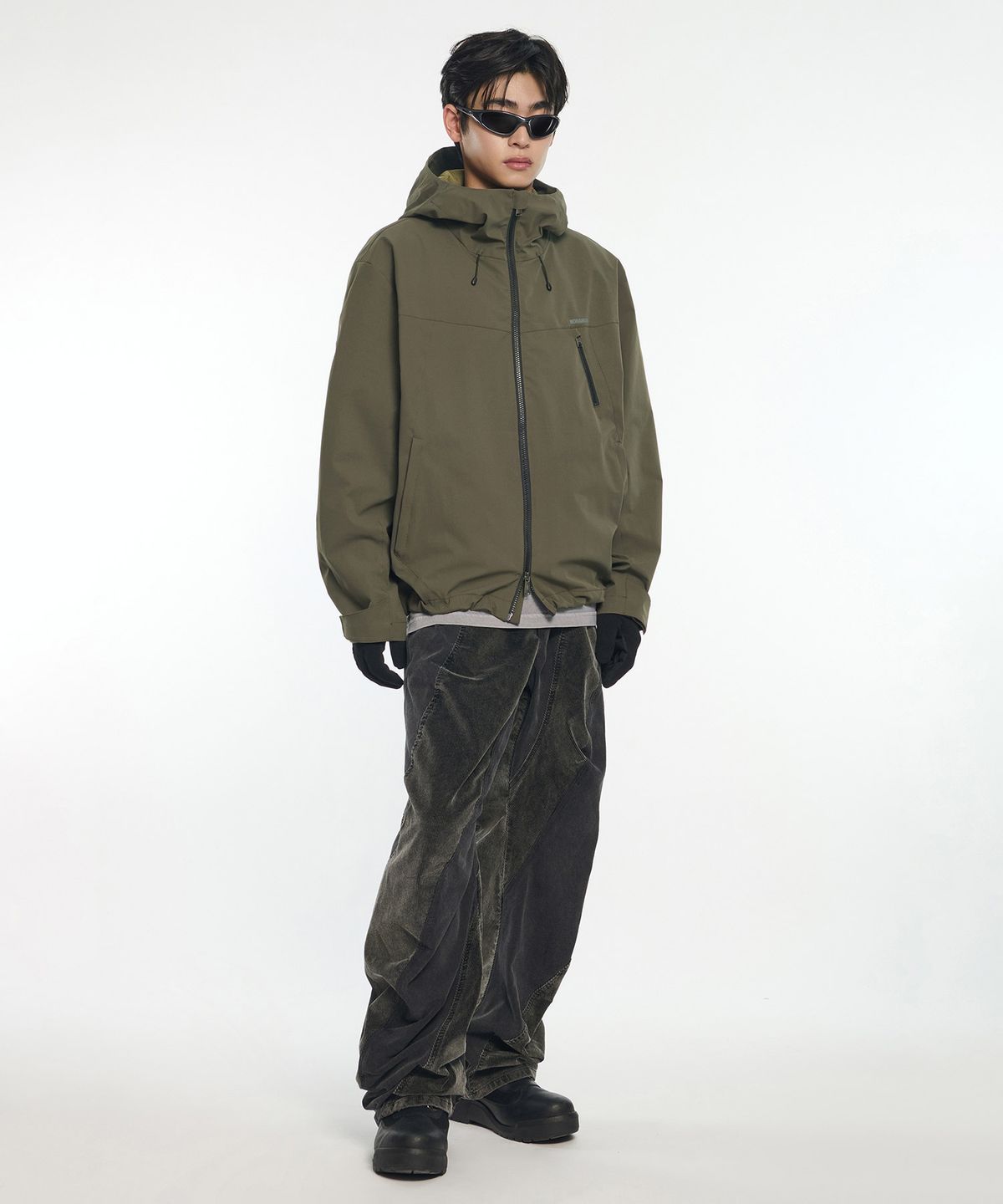 노매뉴얼(NOMANUAL) SPLITFORM WIND SHELL - KHAKI