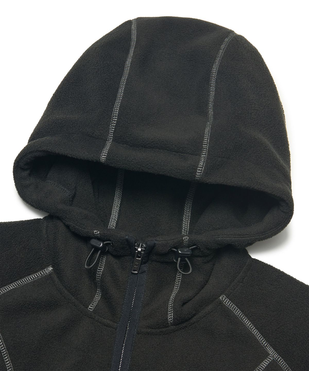 노매뉴얼(NOMANUAL) BOUND SHELL FLEECE - BLACK