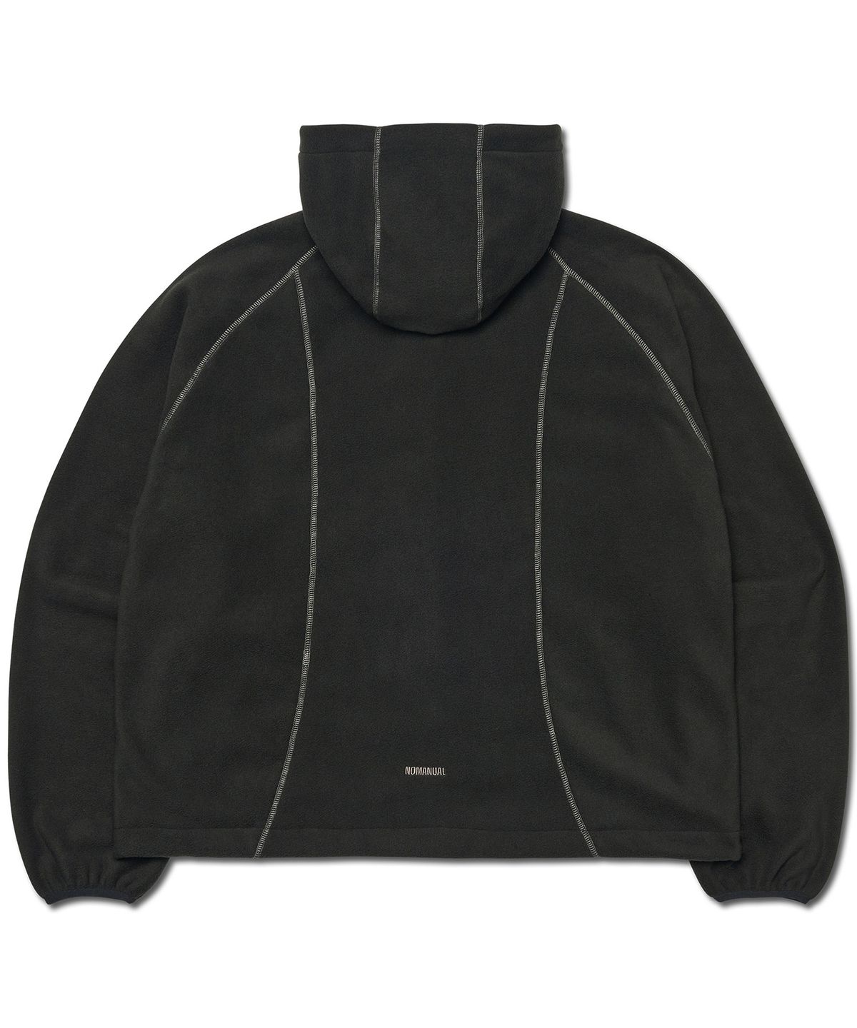노매뉴얼(NOMANUAL) BOUND SHELL FLEECE - BLACK