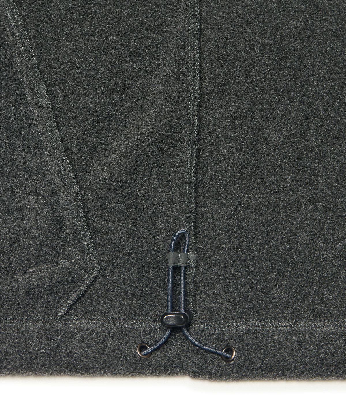 노매뉴얼(NOMANUAL) BOUND SHELL FLEECE - CHARCOAL