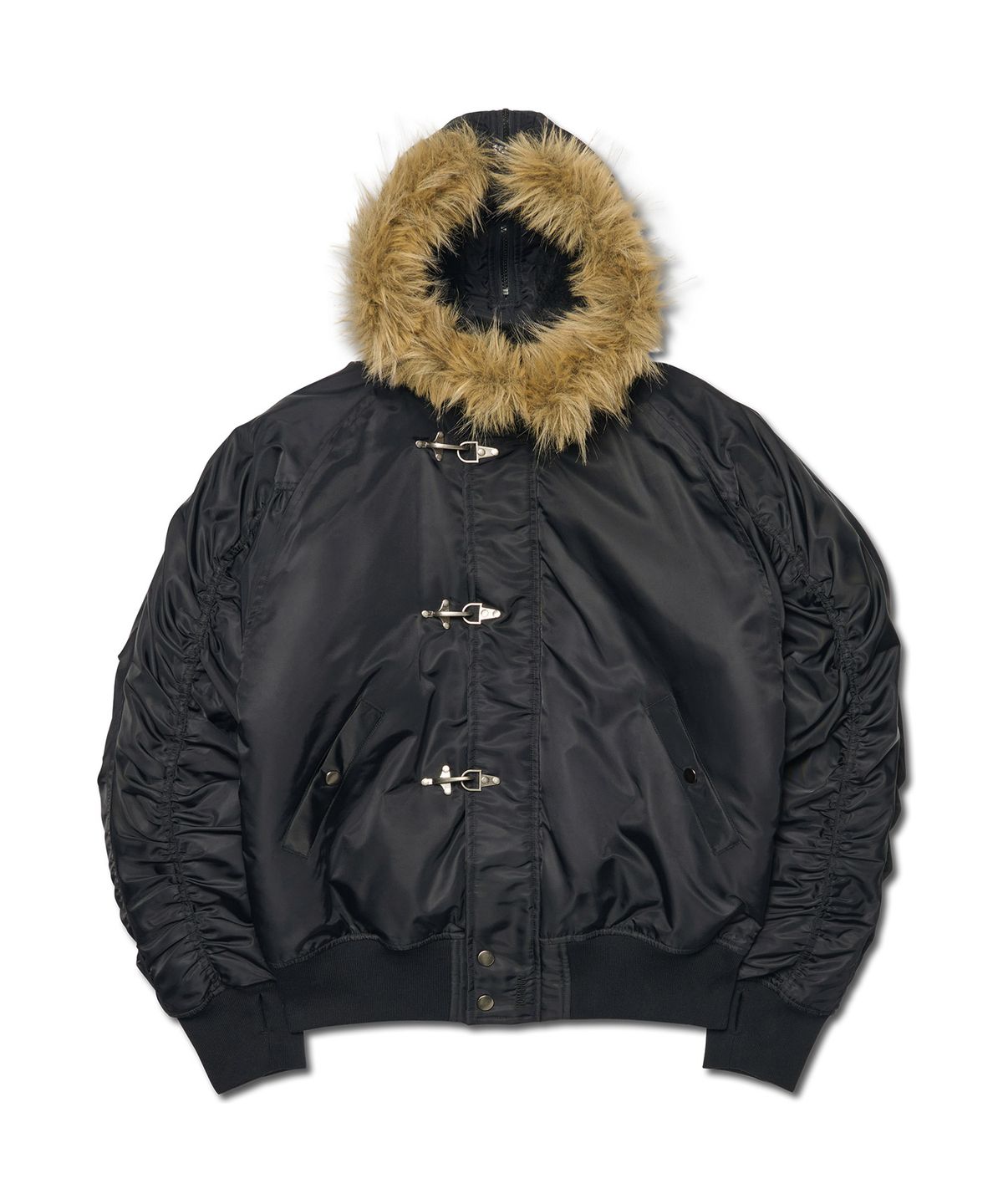 노매뉴얼(NOMANUAL) D.K N2B BOMBER JACKET - BLACK