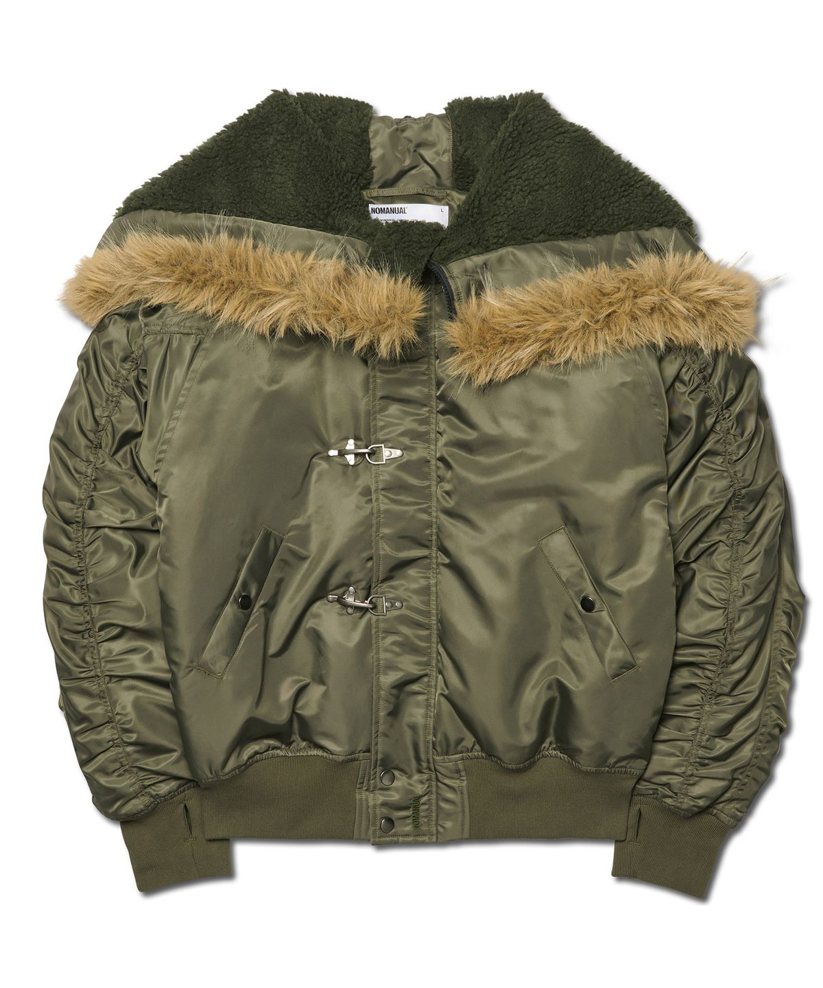 노매뉴얼(NOMANUAL) D.K N2B BOMBER JACKET - KHAKI