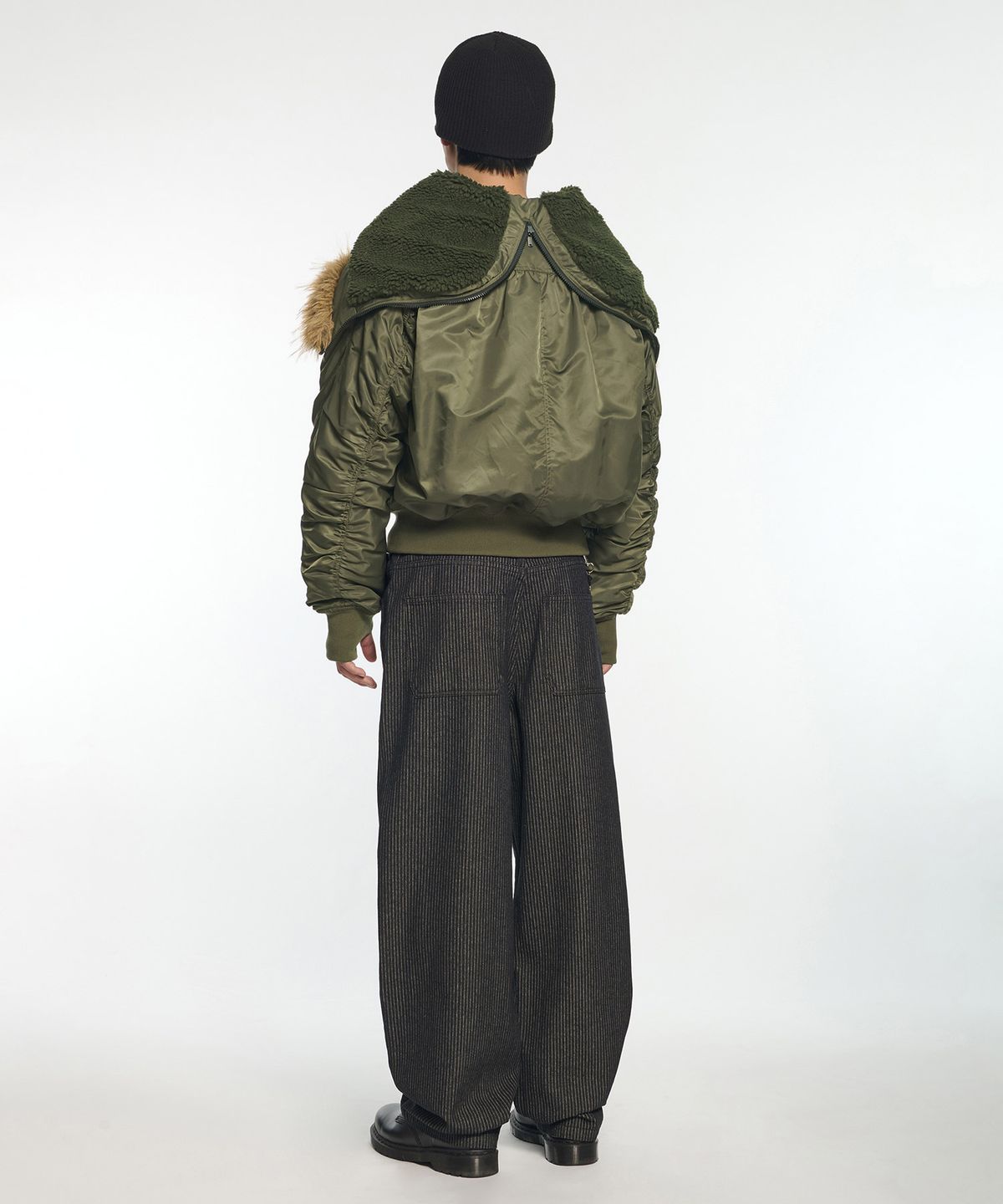 노매뉴얼(NOMANUAL) D.K N2B BOMBER JACKET - KHAKI
