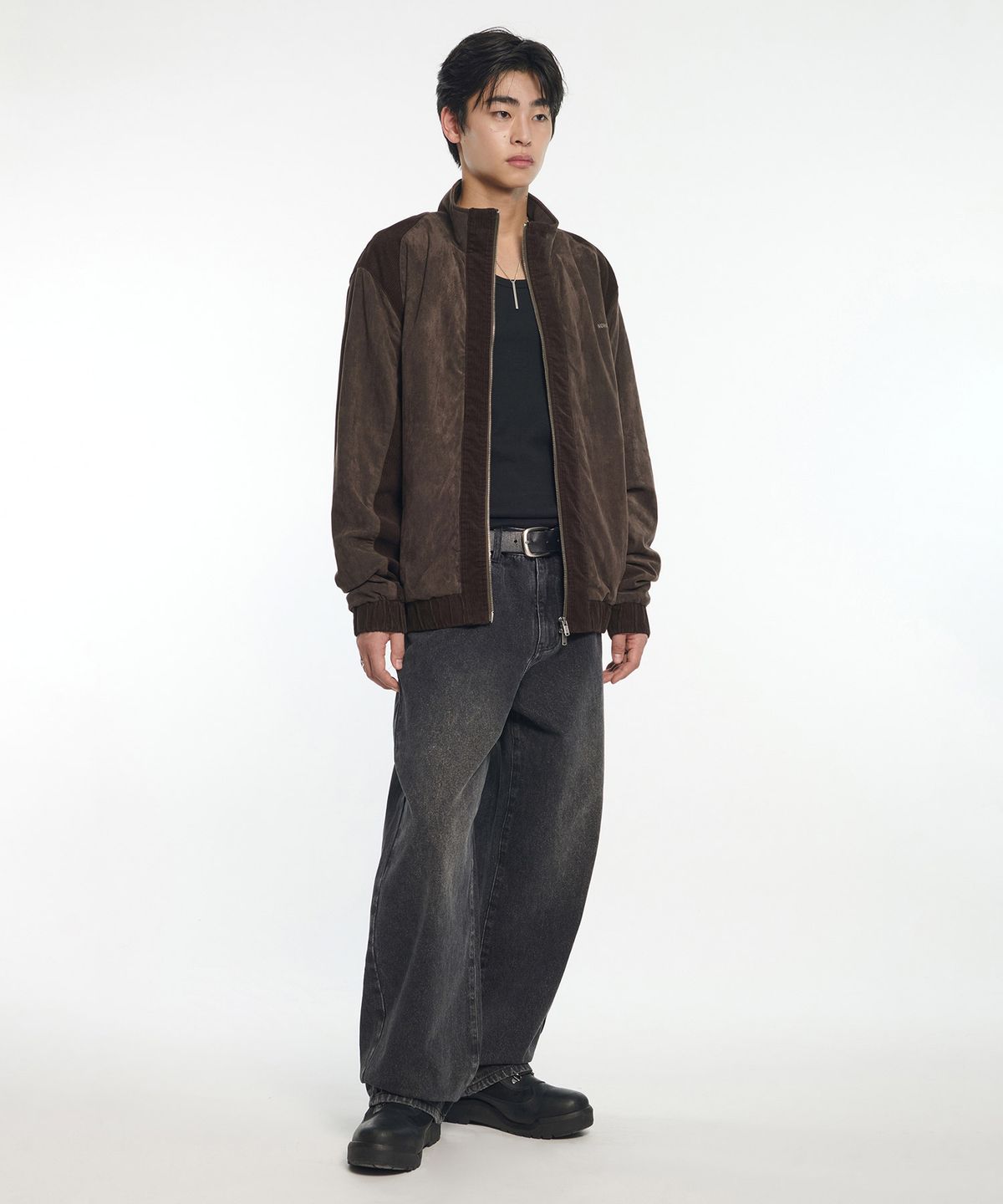 노매뉴얼(NOMANUAL) C.D BLENDED JACKET - BROWN