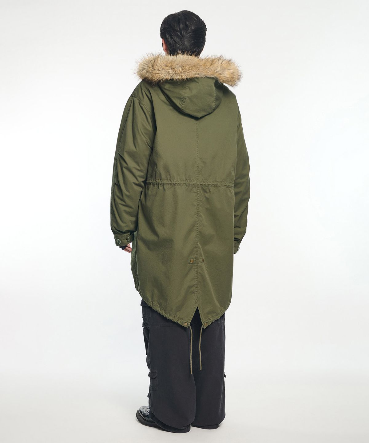노매뉴얼(NOMANUAL) M-65 ARCTIC PARKA JACKET - WASHED KHAKI