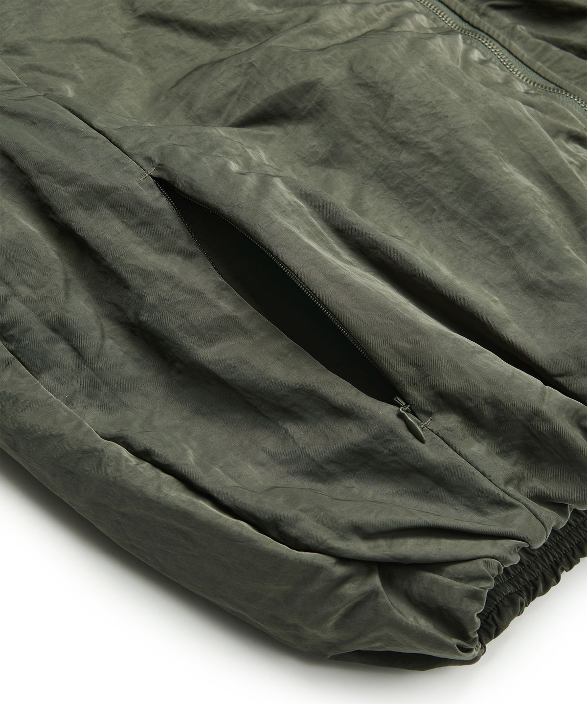 노매뉴얼(NOMANUAL) OVERSIZED BOMBER JACKET - DEEP KHAKI