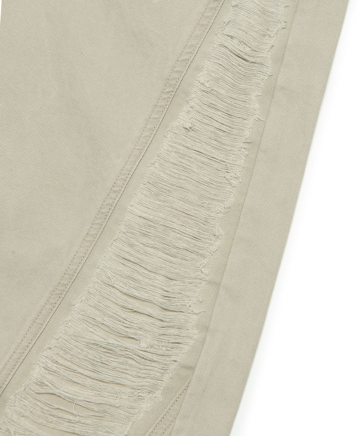 노매뉴얼(NOMANUAL) PANEL DESTROYED PANTS - BEIGE