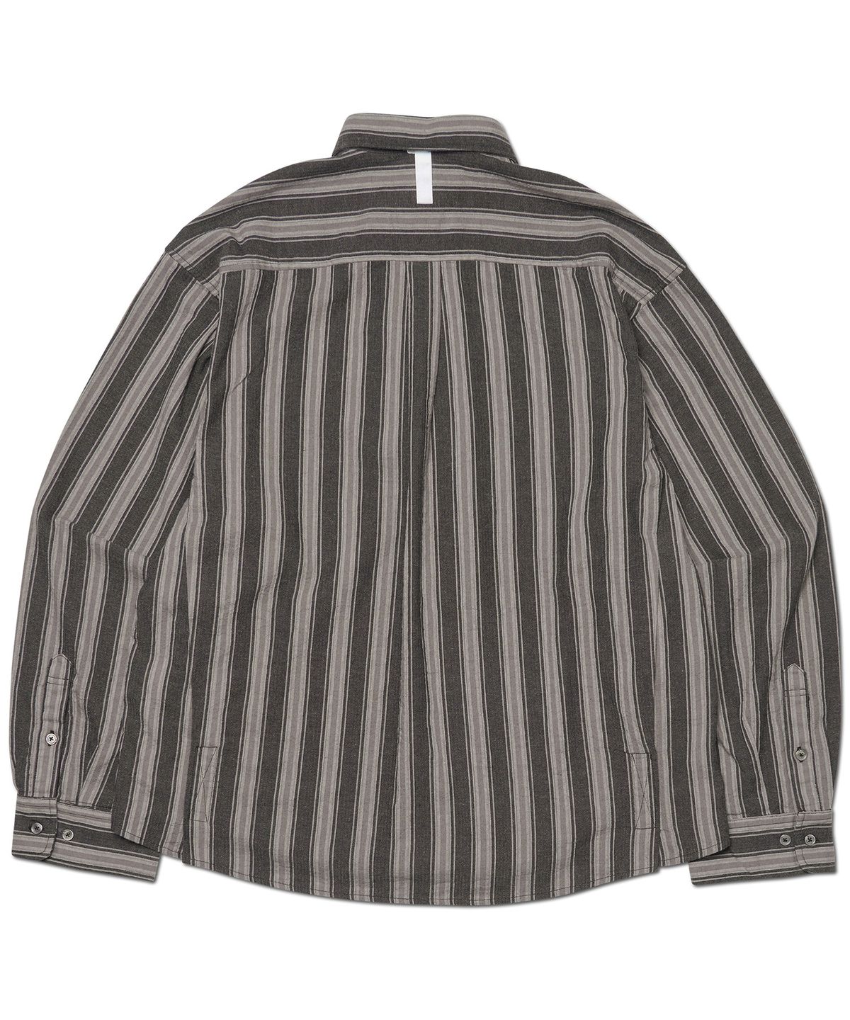 노매뉴얼(NOMANUAL) M.L STRIPE SHIRT - BLACK