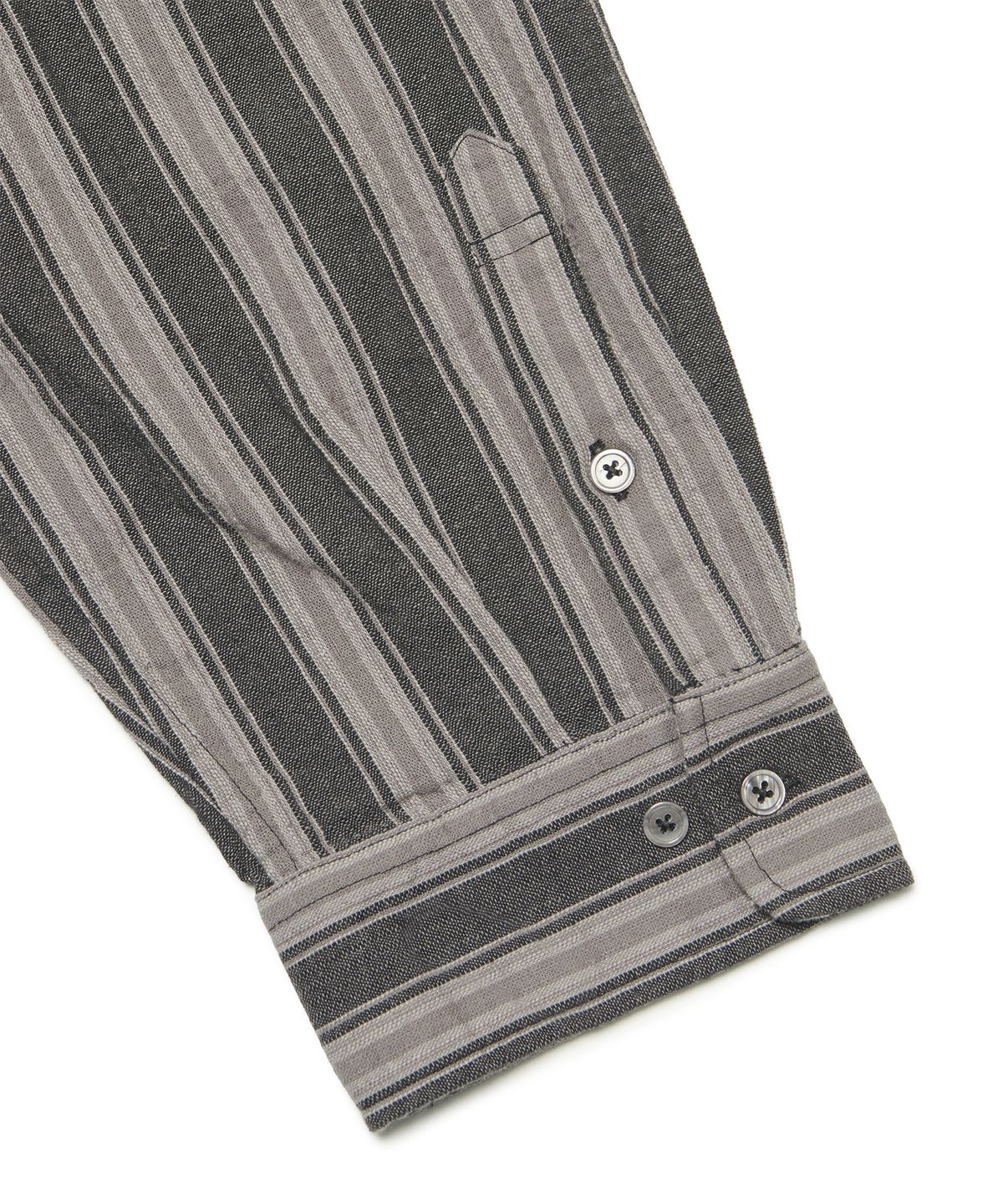 노매뉴얼(NOMANUAL) M.L STRIPE SHIRT - BLACK