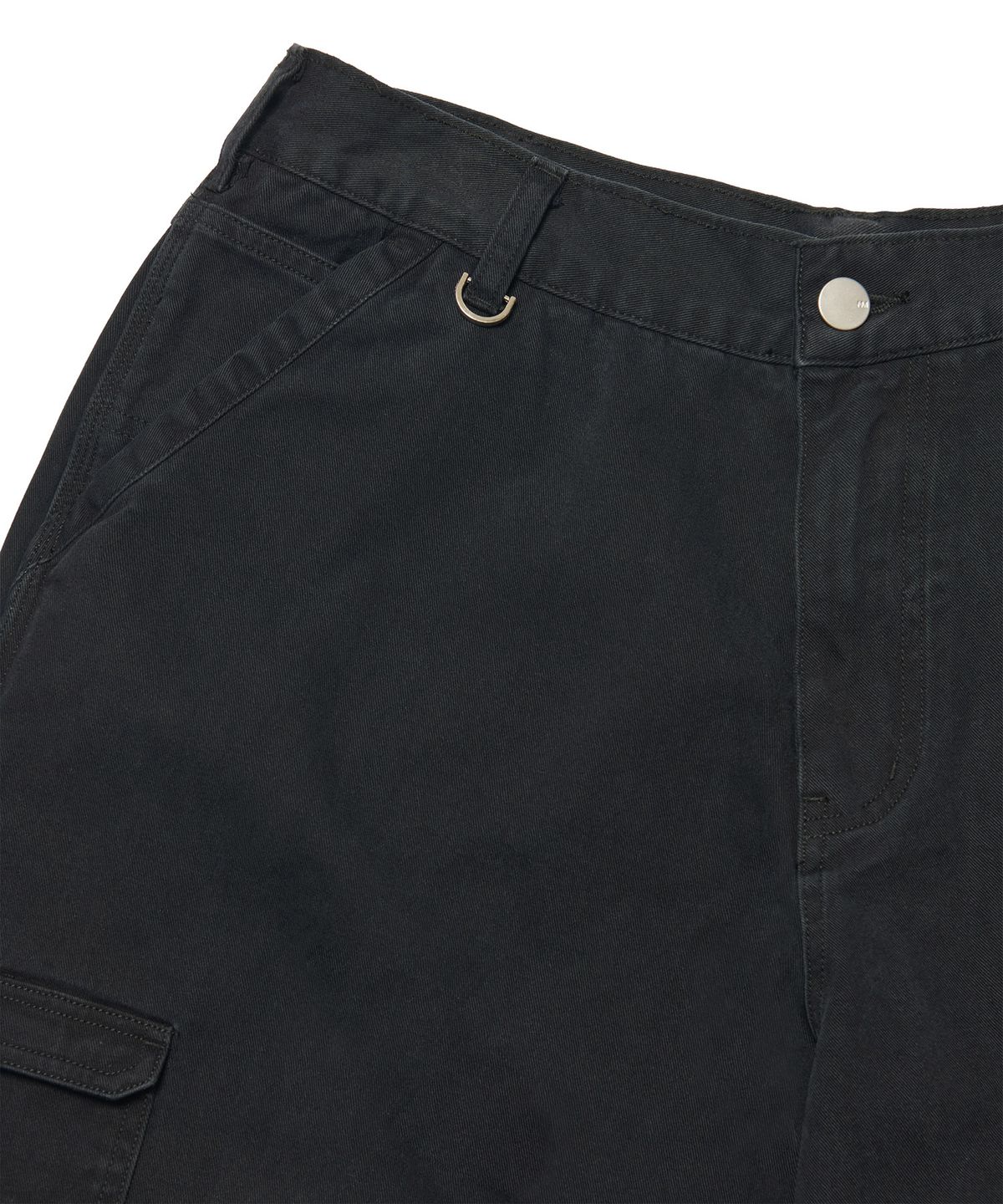 노매뉴얼(NOMANUAL) VTG UTILITY CARGO PANTS - WASHED BLACK