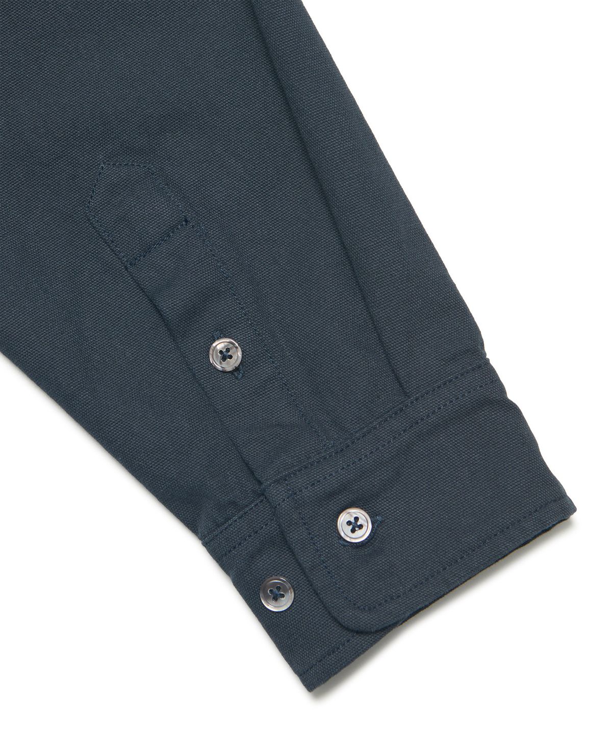 노매뉴얼(NOMANUAL) M.L CROP SHIRT - DARK NAVY