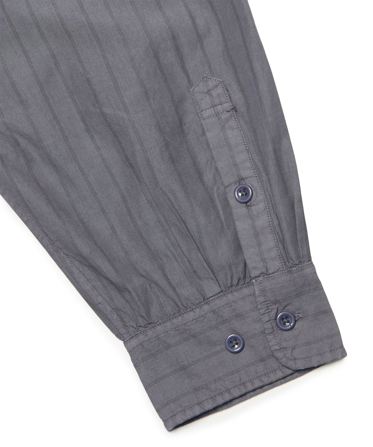 노매뉴얼(NOMANUAL) DYED STRIPED SHIRT - DYED PURPLE