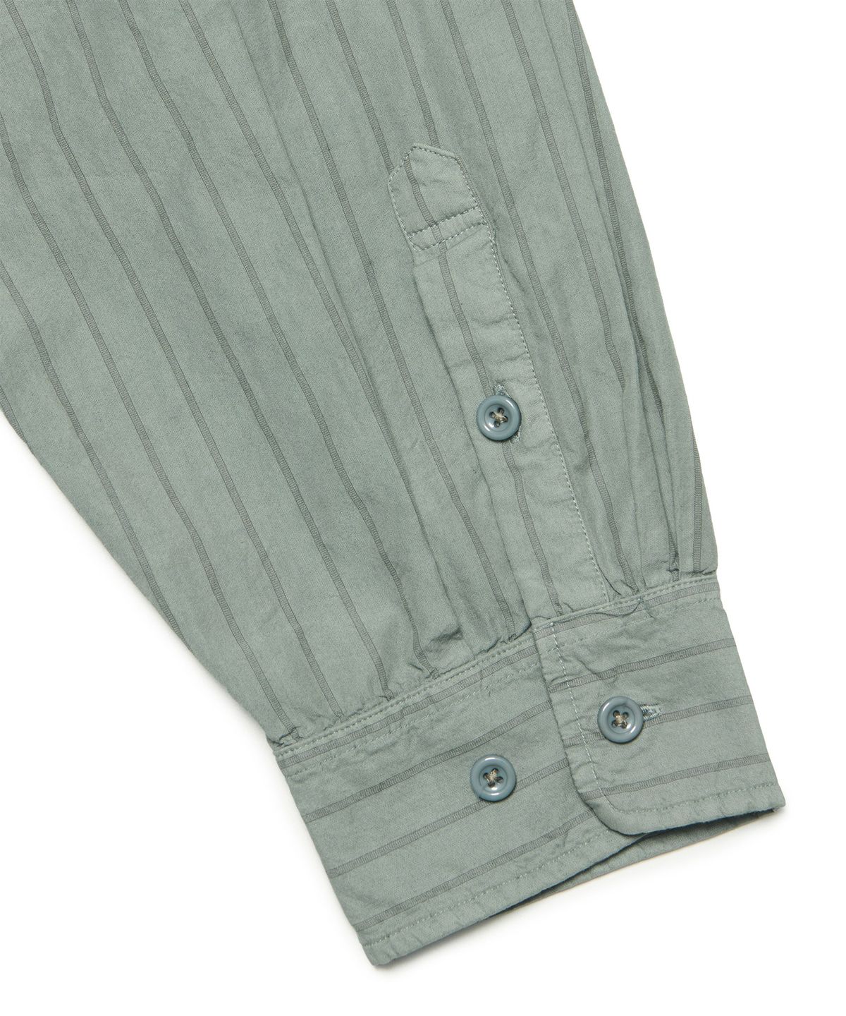 노매뉴얼(NOMANUAL) DYED STRIPED SHIRT - DYED CHARCOAL