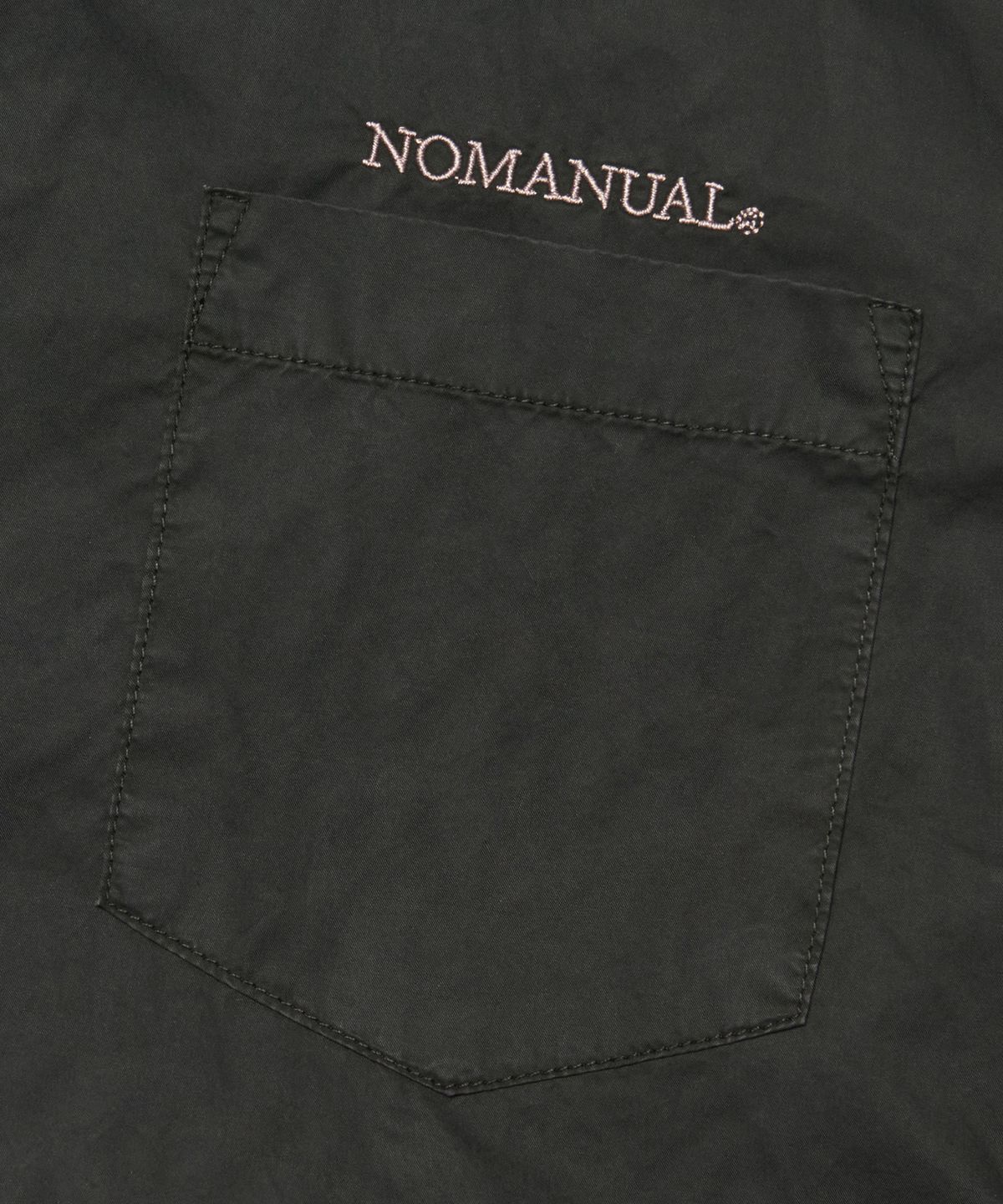 노매뉴얼(NOMANUAL) OVERDYED COMFORT SHIRT - WASHED BLACK