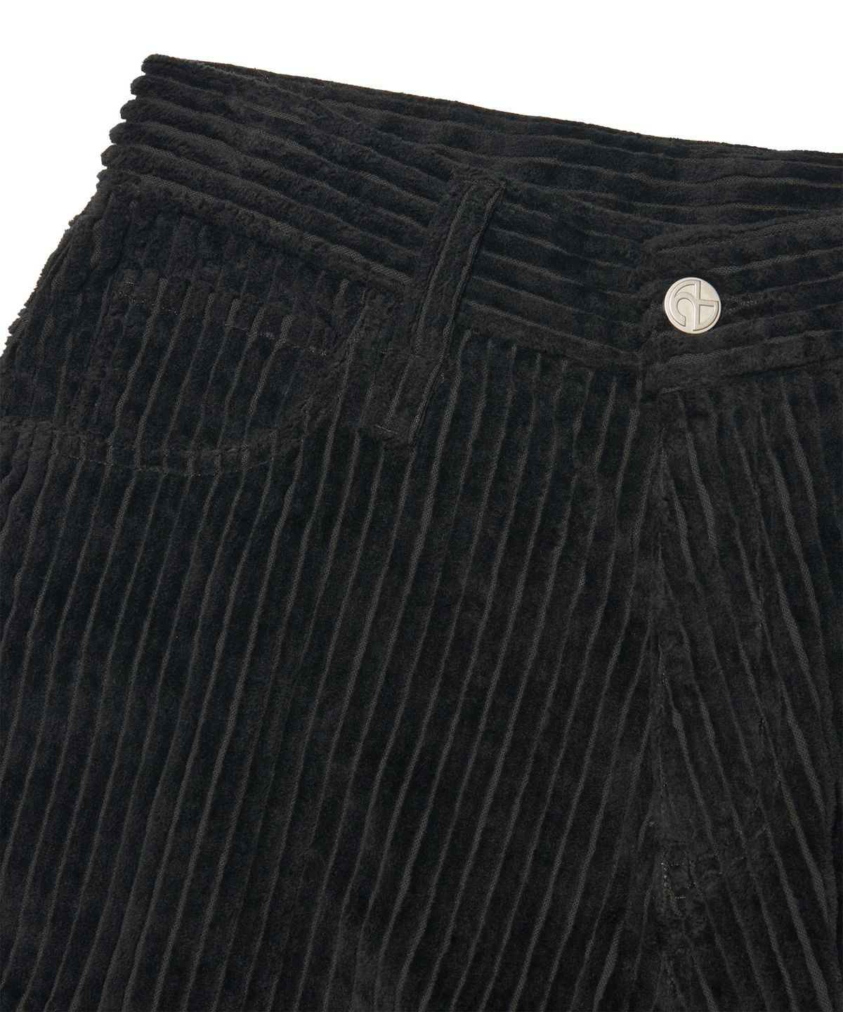 노매뉴얼(NOMANUAL) HEAVY WALE CORDUROY PANTS - BLACK