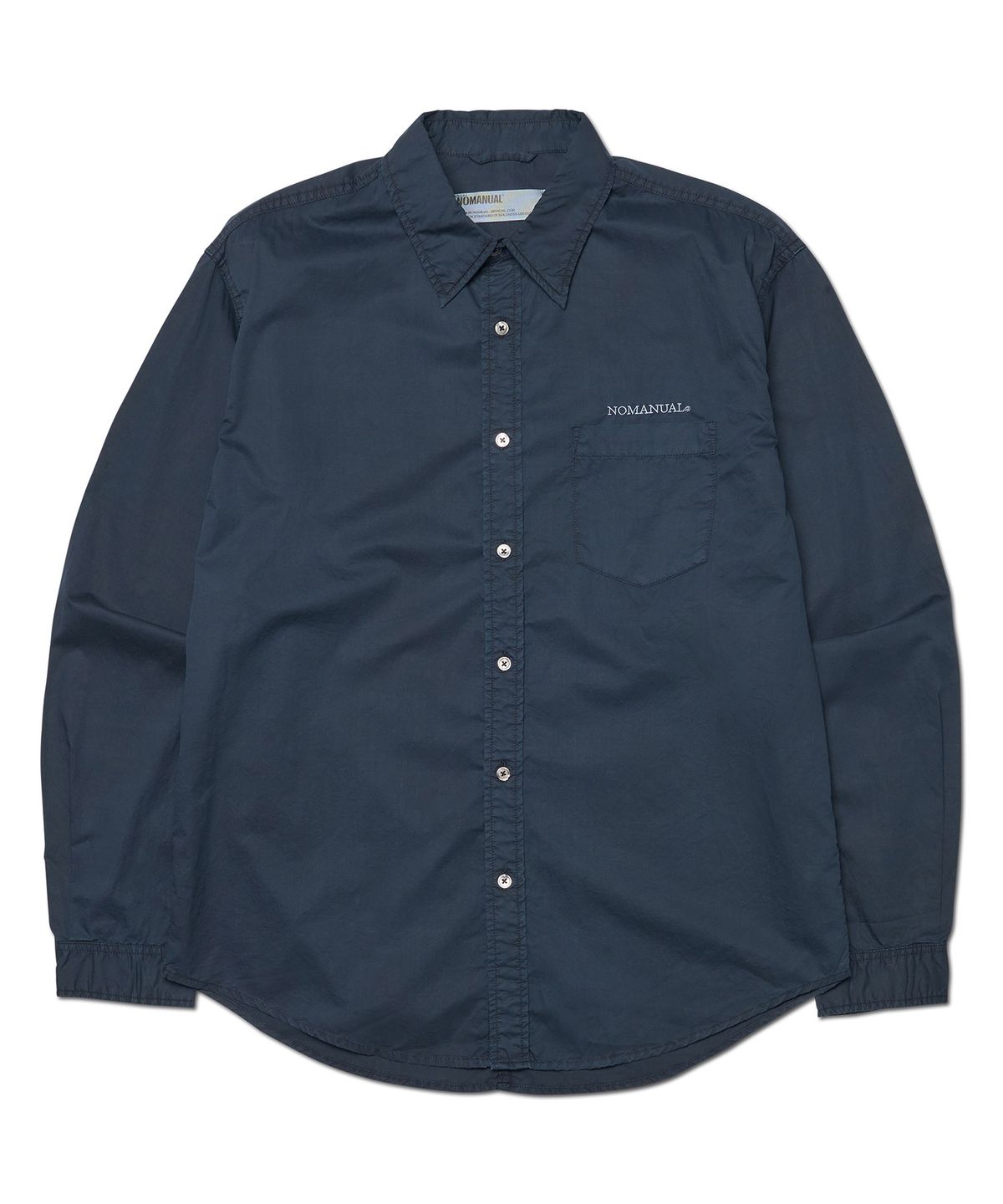 노매뉴얼(NOMANUAL) OVERDYED COMFORT SHIRT - WASHED NAVY