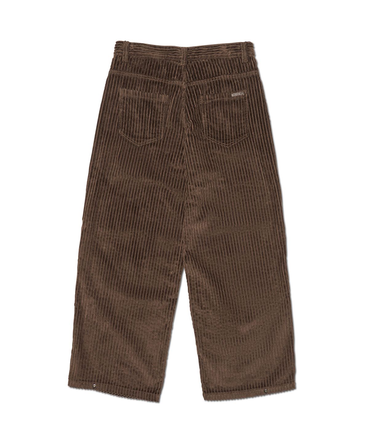 노매뉴얼(NOMANUAL) HEAVY WALE CORDUROY PANTS - BROWN