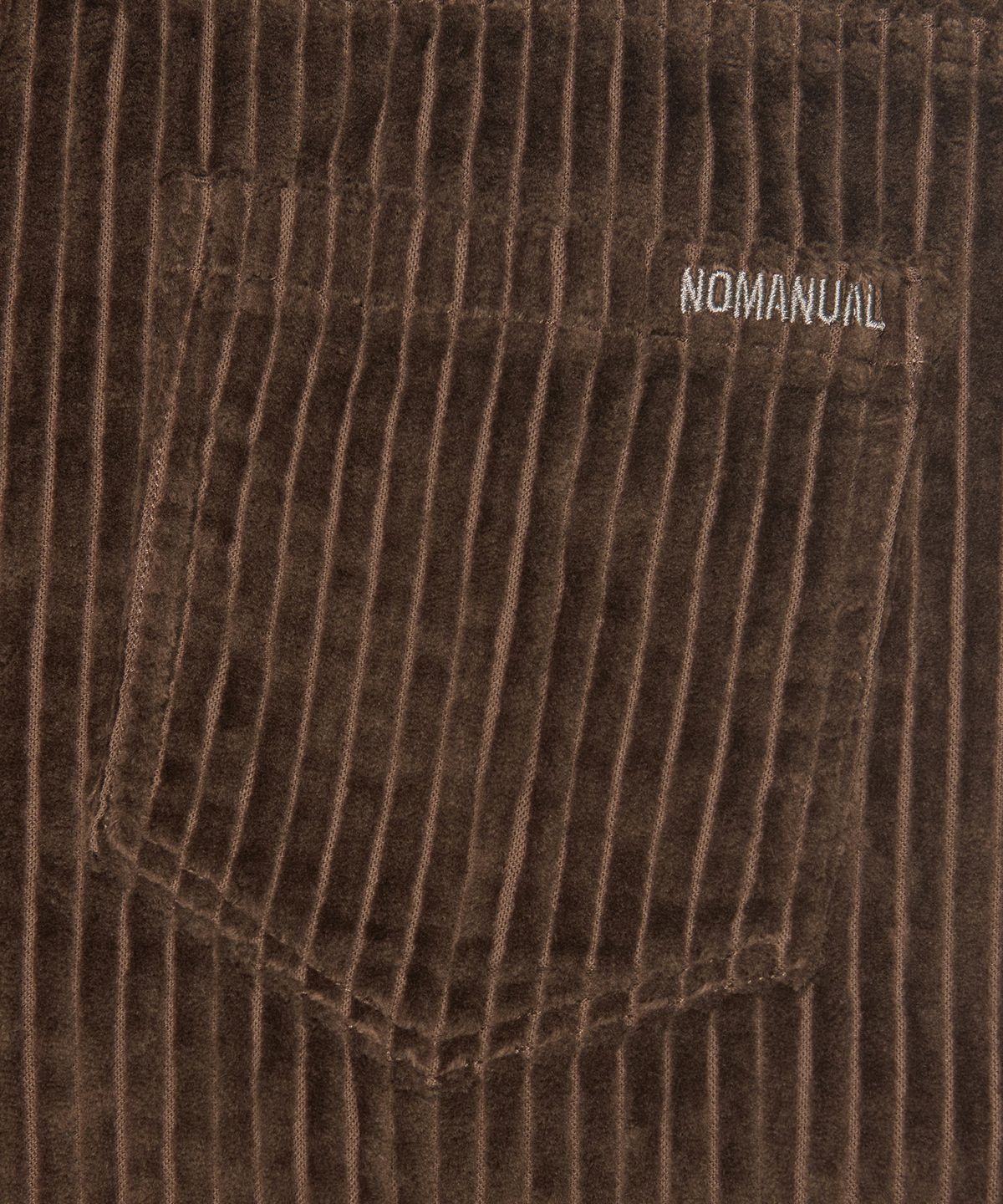 노매뉴얼(NOMANUAL) HEAVY WALE CORDUROY PANTS - BROWN