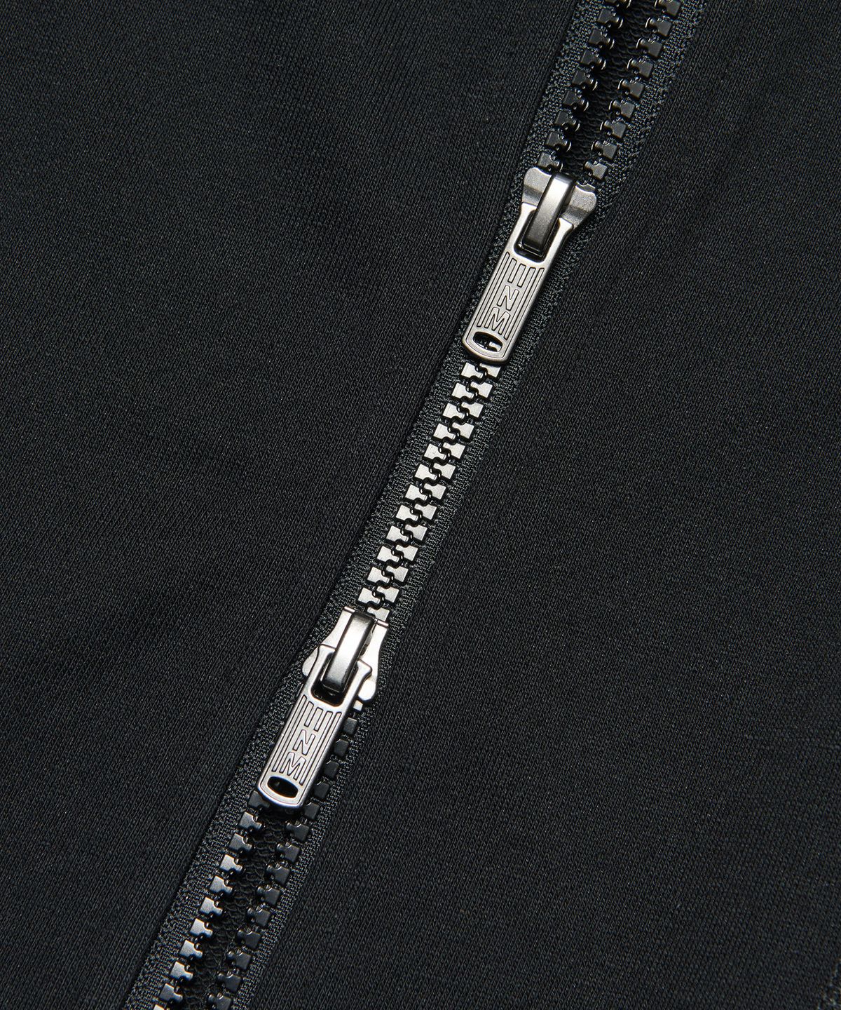 노매뉴얼(NOMANUAL) C.L WAFFLE JERSEY - BLACK