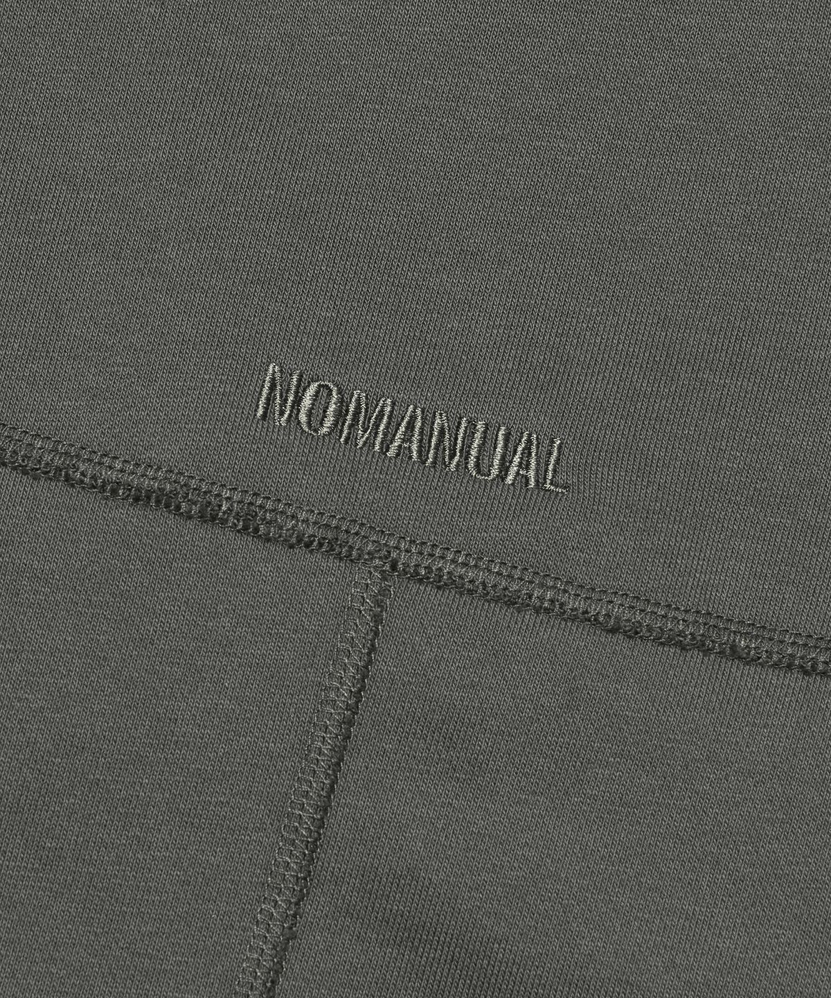 노매뉴얼(NOMANUAL) C.L WAFFLE JERSEY - CHARCOAL