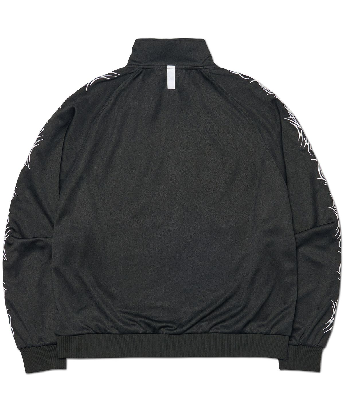 노매뉴얼(NOMANUAL) EMBROIDERED TRIBAL TRACK TOP - BLACK